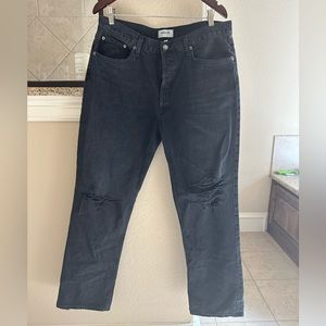 Agolde Lana Mid Rise Straight Jeans (Size 32)